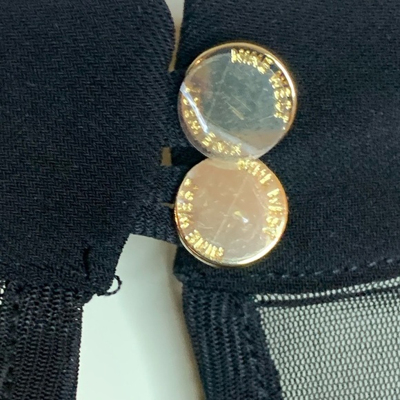 Nine West Black Sequin Blouse with Mandarin Collar - Picture 4 of 8